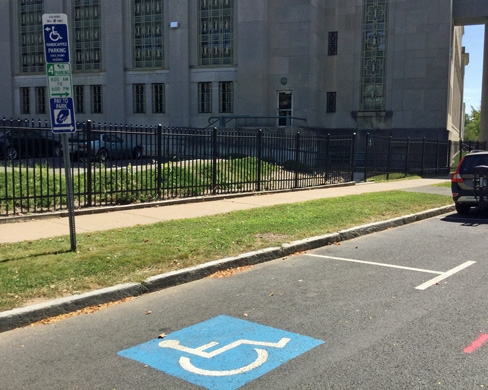 Handicapped parking space